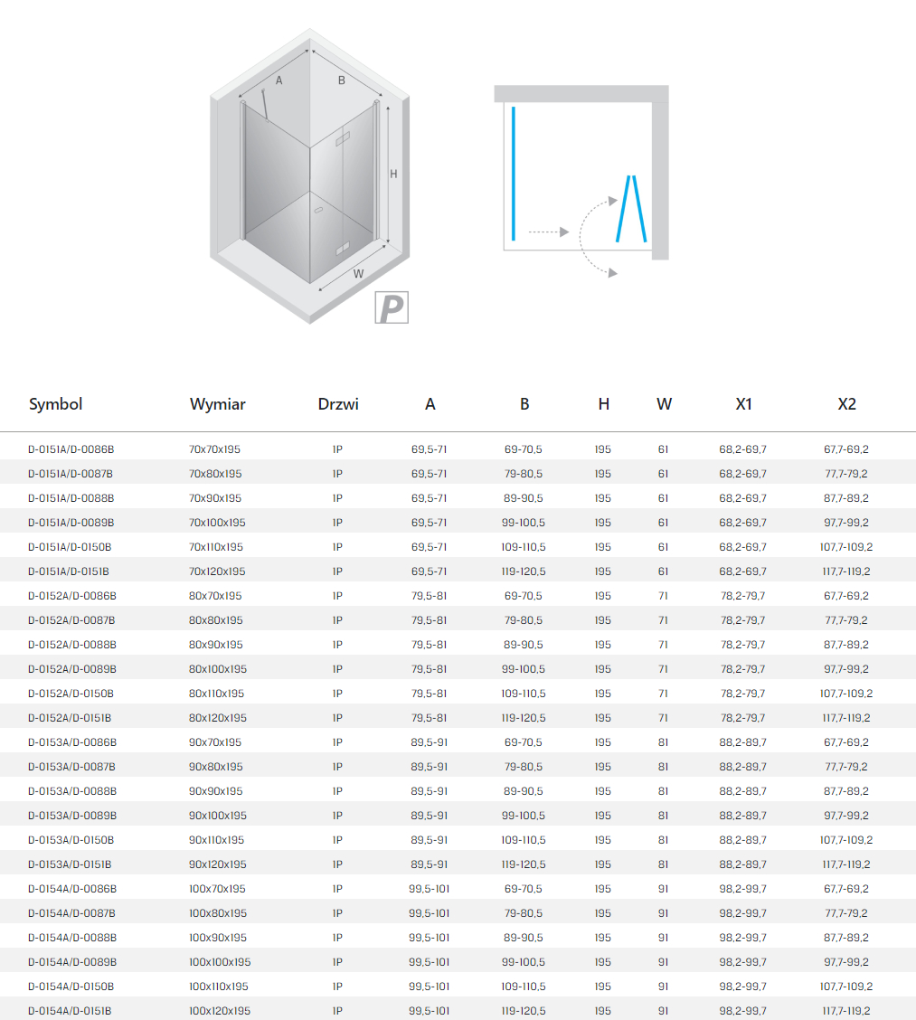 New Trendy NEW MODUS kabina rysunek techniczny